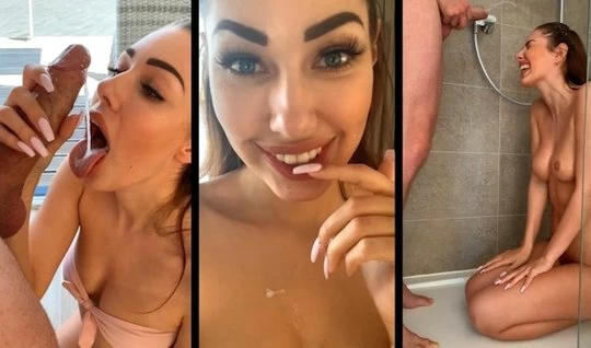 Снимает на телефон минет от подруги и горячий секс с ней - секс порно видео